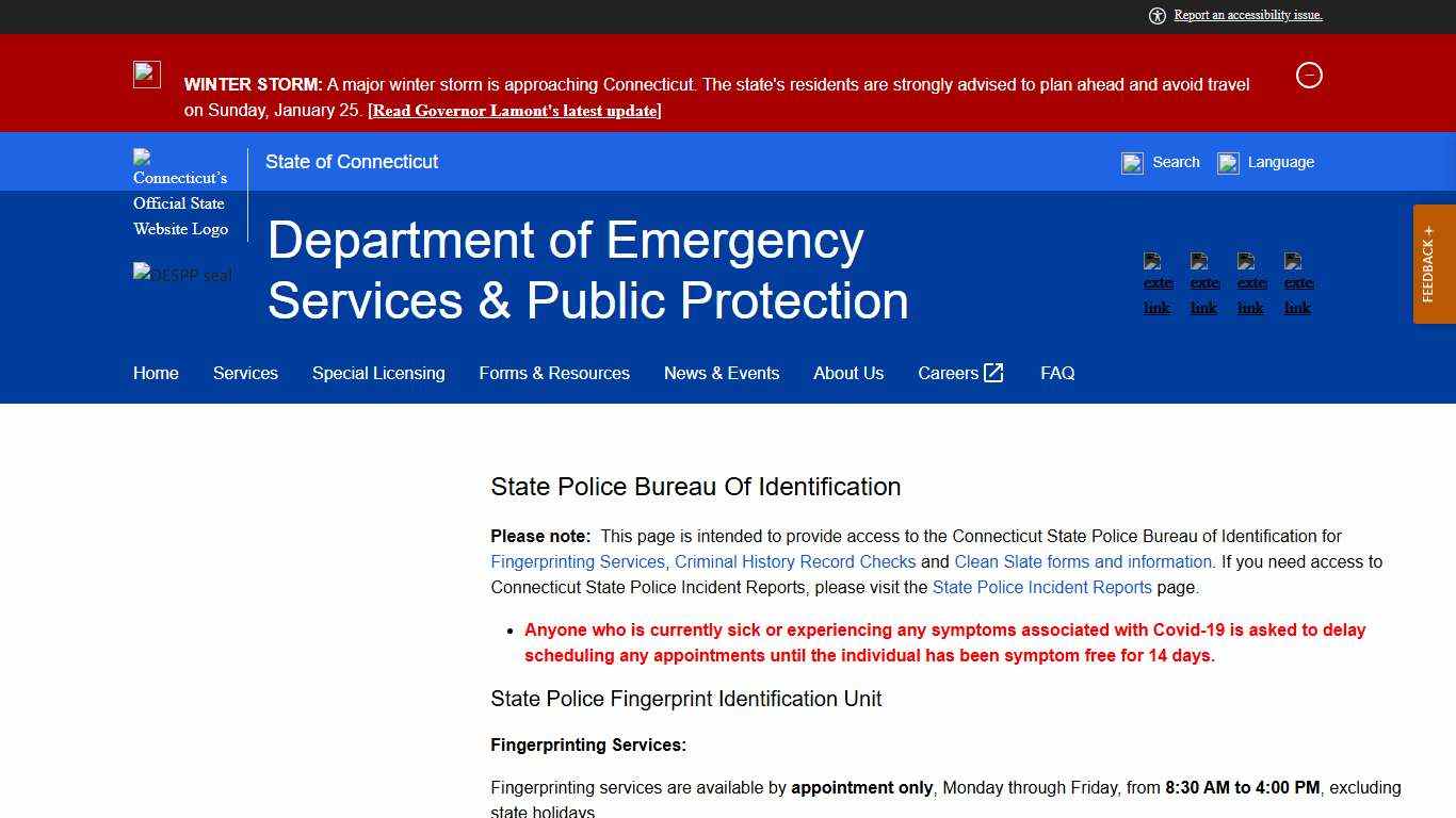 State Police Bureau of Identification